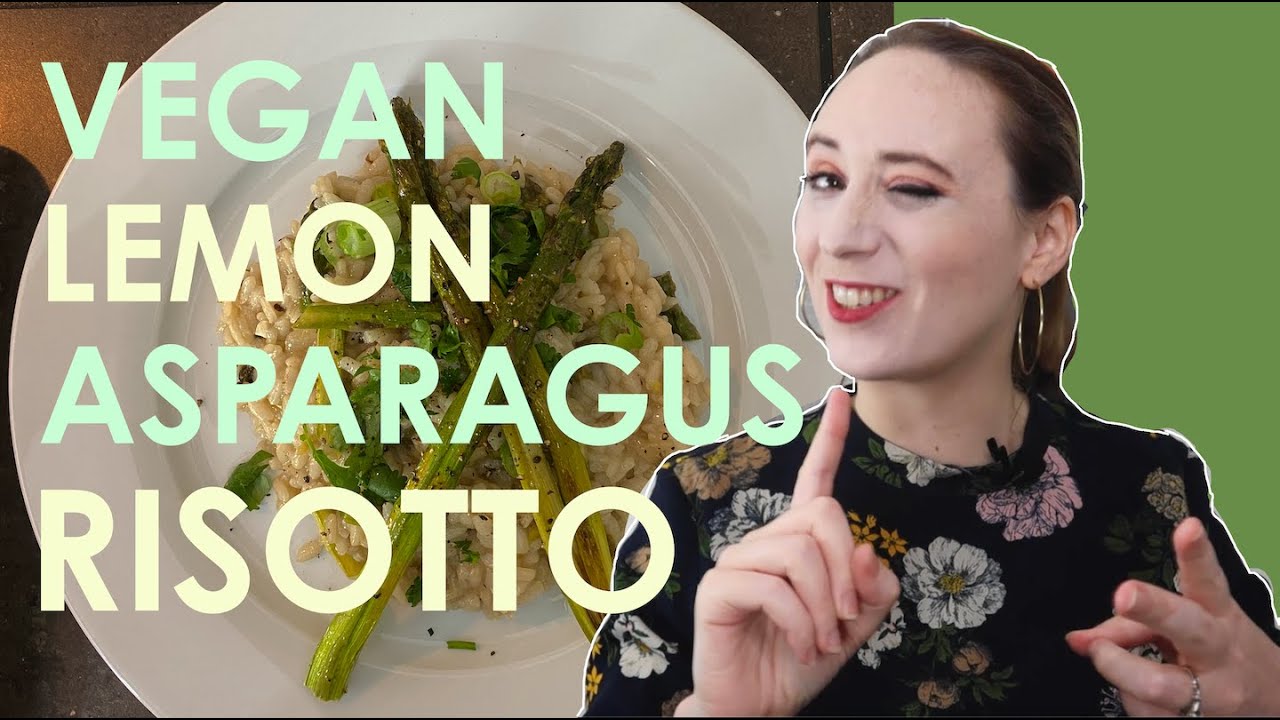 Vegan Lemon Asparagus Risotto | No Expert with Emily Duncan