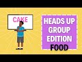HEADS UP GAME FOOD Group Game Party Game