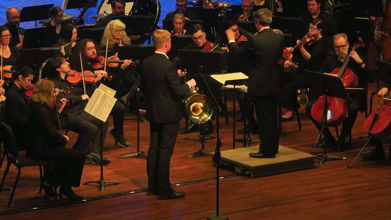 Franz Strauss Horn Concerto in C Minor, Op  8, mvt. 1 - Will Jenkins with the Aiken Civic Orchestra