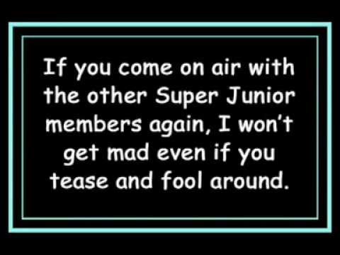 070419 Yesung's message for Kyuhyun (After Accident)