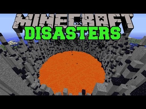 Minecraft: DISASTERS (VOLCANOES, EARTHQUAKES, METEORS, & SINKHOLES) Mod Showcase