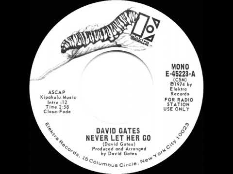 1975 David Gates - Never Let Her Go (mono radio promo 45)