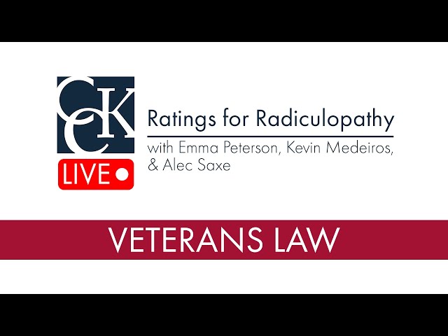 Radiculopathy VA Disability Rating: Cervical, Lumbar, Thoracic