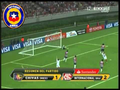 Chivas (Mex) 1 vs  2 Inter (Bra) Final Ida Copa Libertadores 2010