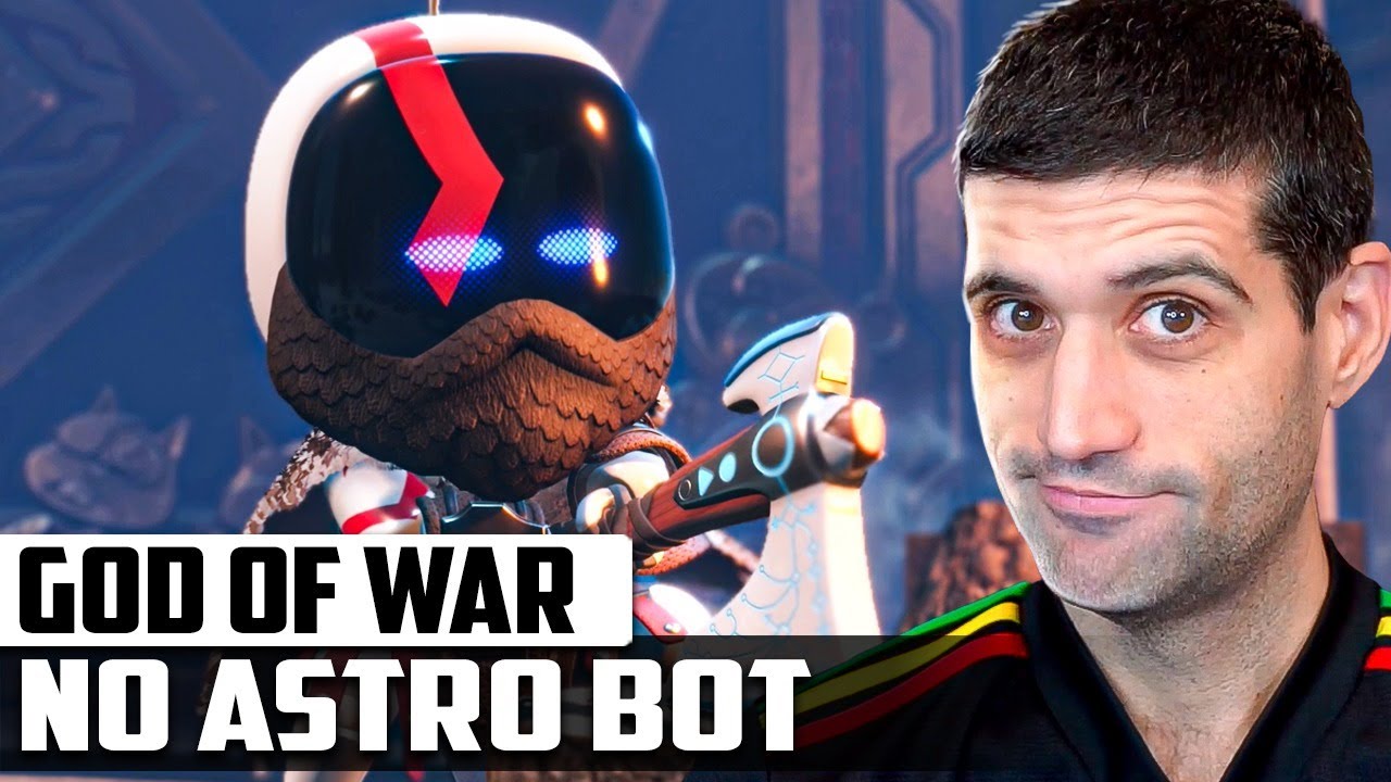 God of War Ragnarok no Astro Bot, Kratos, Thor e MAIS