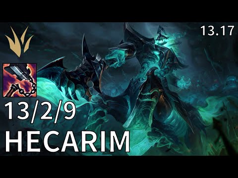 Hecarim Jungle vs Amumu - EUW Master | Patch 13.17