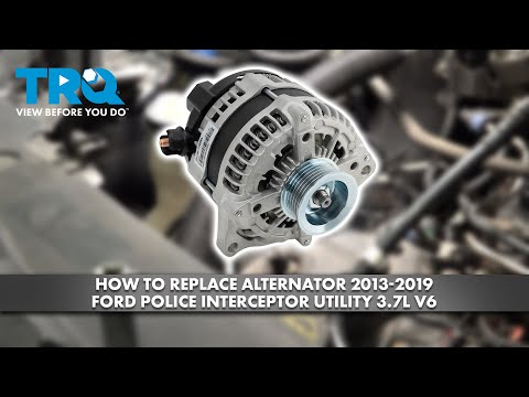 How to Replace Alternator 2013-2019 Ford Police Interceptor Utility 3.7L V6