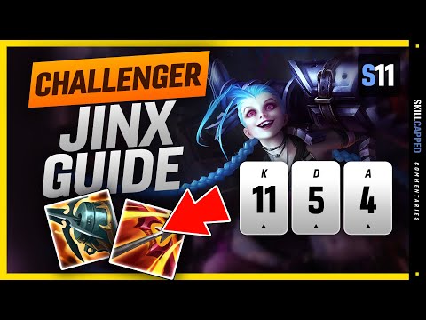 CHALLENGER Jinx SOLO CARRY Guide - How To Play Jinx & HARD CARRY In Season 11