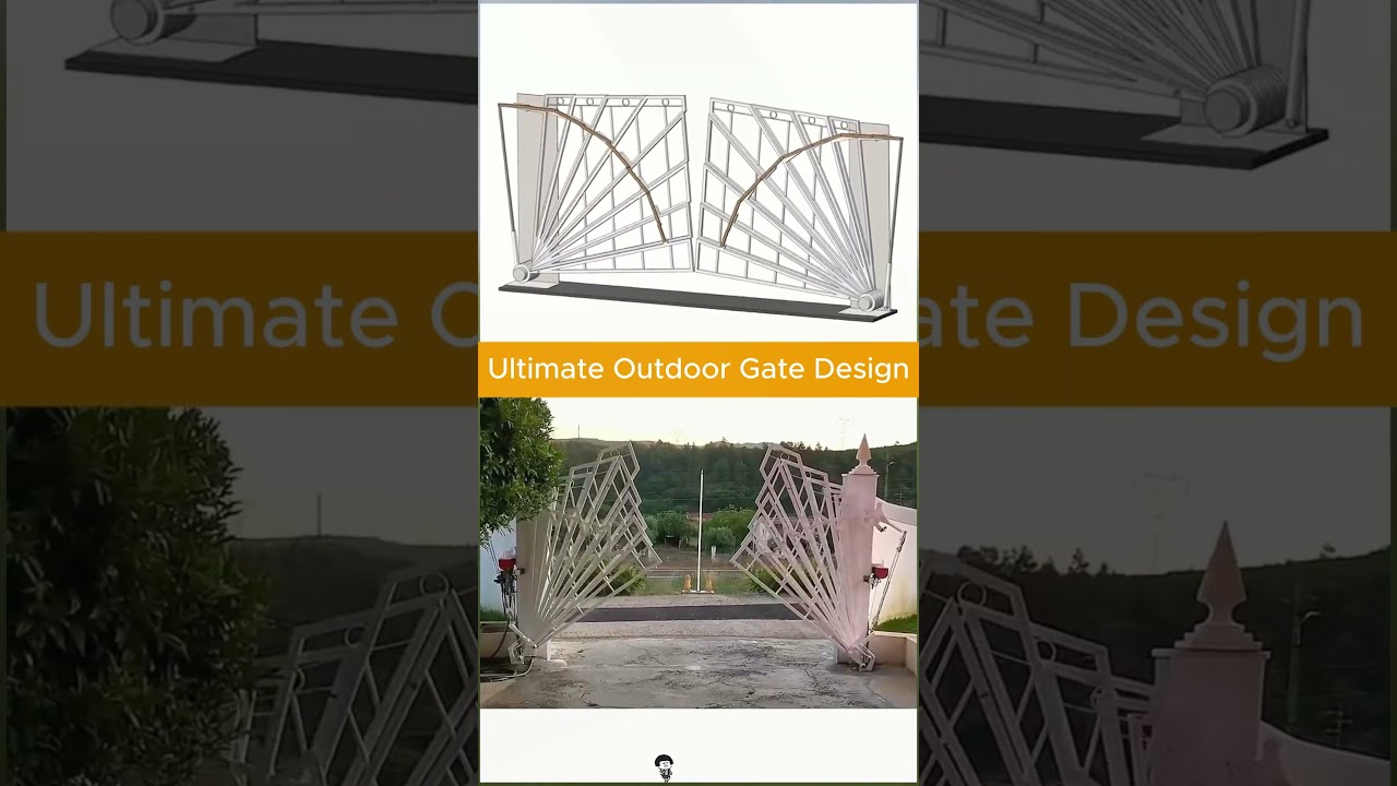 Ultimate Outdoor Gate Design - Epic 3D Animation & Real Build! 🏰 #GateDesign #DIY #ExteriorDesign