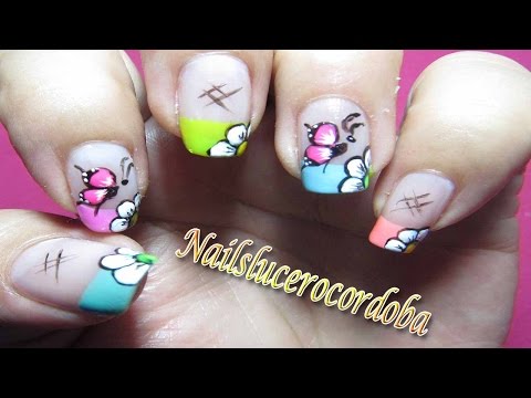 Decoracion De Uñas Mariposa Y Flores – Como Pintar Mariposas Y Flores – Butterfly Nail Art| NLC