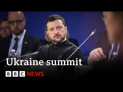 Video | World leaders meet in Ukraine three years after Russia launched full-scale invasion | BBC News