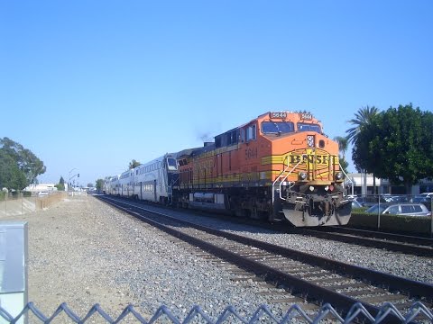 Railfaning Mcfadden ave, lots of action-6-20-16