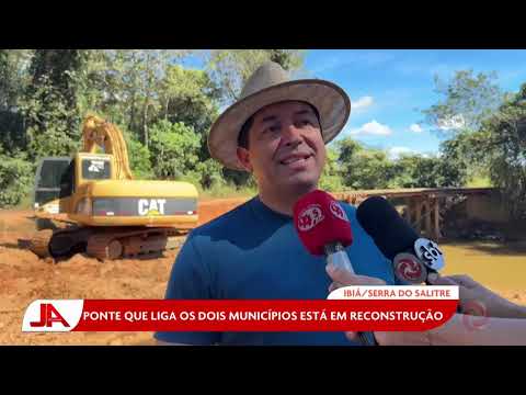 Ibiá/Serra do Salitre: Ponte que liga os dois municípios está em reconstrução
