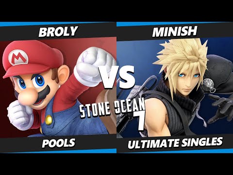 Stone Ocean 7 - Broly (Mario) Vs. Minish (Cloud) SSBU Ultimate Tournament