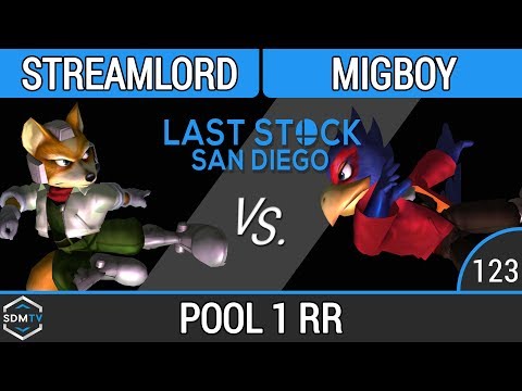 LSSD 123 - OXY | Streamlord (Fox) vs. Migboy (Falco) - SSBM Pool 1 RR - Smash Melee