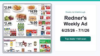 Redner's Weekly Ad (6/25/26 - 7/1/26) Best Deals