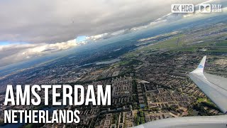 Schiphol Airport Embraer 190 Departure Window View - 🇳🇱 Netherlands [4K HDR] Flying Tour