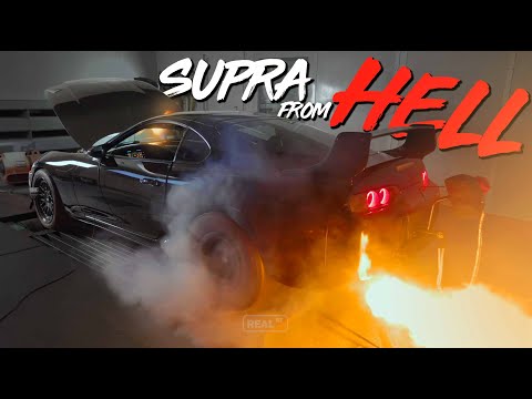 Supra from Hell SHAKES the Building 😳😳 || Rolling Anti-Lag! 8085 Next Gen + 2JZ