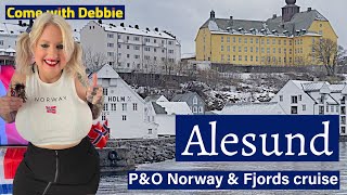 I cruised to a snowy Alesund in Norway aboard P&O Arvia.