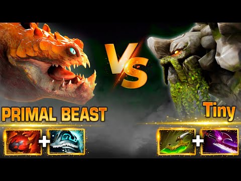 Patch 7.31 Primal Beast VS Tiny 11,000 MMR Best Moments [Watch & Learn]