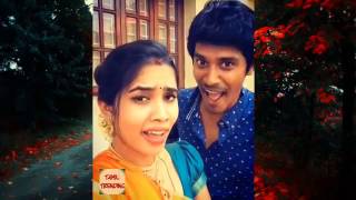 Tamil Couple Arun and Sanjana Best Dubsmash Collections in 2017-part1