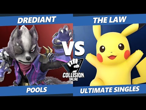 Collision Online Ultimate Pools - Drediant (Wolf) Vs. The Law (Pikachu) SSBU Singles