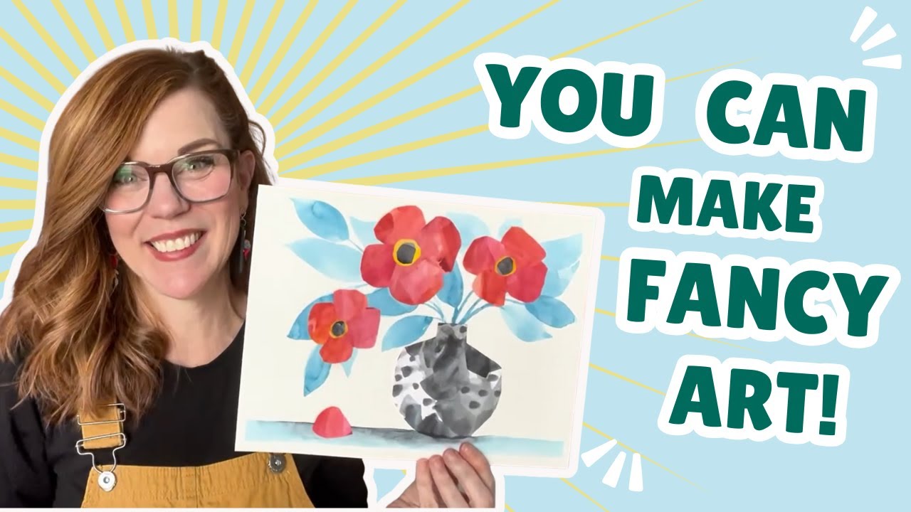 Painted Paper Watercolor Collage