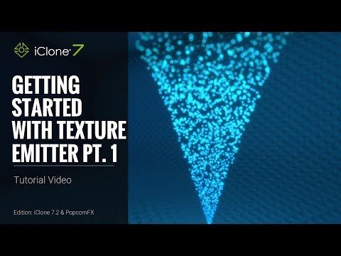 iClone 7.2 Tutorial - PopcornFX Super Tools: Getting Started with Texture Emitter Part 1