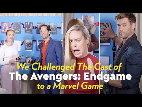 The Avengers: Endgame Cast Try to Chronologically Order All 22 Marvel Movies | POPSUGAR Pop Quiz