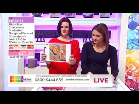 [How to make Beaded Jewellery] - JewelleryMaker LIVE 25-3-14