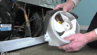 GE Refrigerator Repair - How to Replace the DC Condenser Fan Motor (GE # WR60X10209)