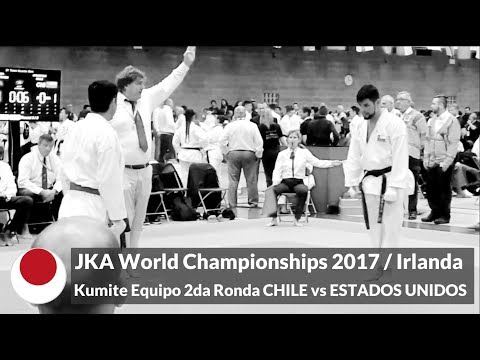Kumite Equipo 2da Ronda CHILE vs EEUU | JKA World Championships 2017 / Irlanda