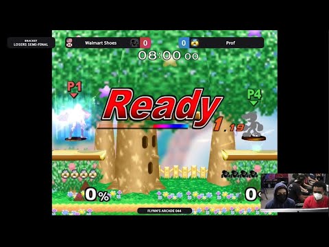 Flynn's Arcade 044 Losers Semis - Walmart Shoes (Game & Watch) Vs. Prof (Shiek) SSBM MELEE