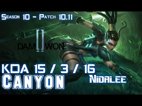 DWG Canyon NIDALEE vs KARTHUS Jungle - Patch 10.11 KR Ranked