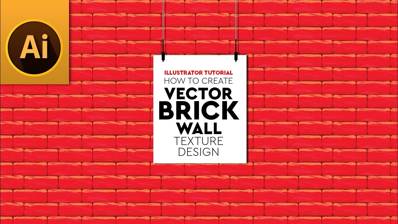 Create Realistic Vector Brick Wall Texture | Adobe Illustrator Tutorial