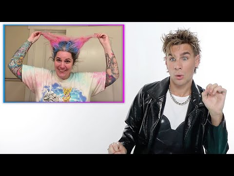 Hairdresser Reacts To DIY Mermaid Hair Dye Gone Wrong
