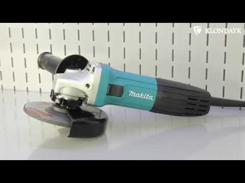 Makita GA5030R kampinis šlifuoklis video