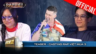 Dàn Giám khảo phấn khích với thí sinh nước ngoài, JustaTee đã căng | Casting Rap Việt Mùa 3