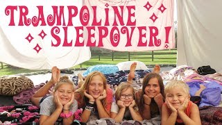 Trampoline Sleepover! | Crazy8Family