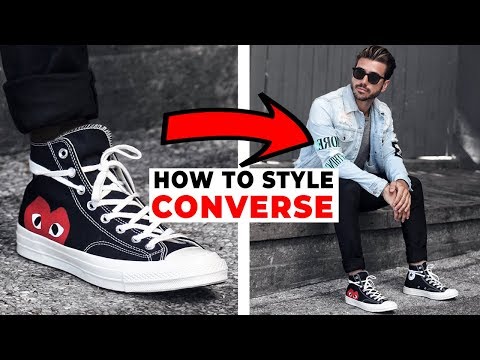 HOW TO STYLE CONVERSE | 4 Easy Outfits For Men 2018 |...