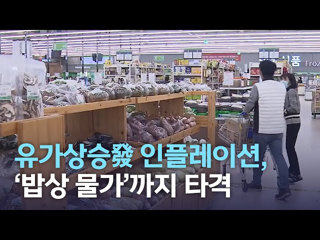 유가상승發 인플레이션, '밥상 물가'까지 타격