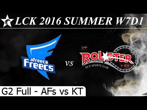 AFs vs KT Game 2 Full + Damage 04/07/2016 - LCK Summer 2016 W7D1M1 Afreeca Freecs vs KT Rolster