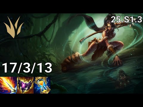 Nidalee Jungle vs Skarner - EUW Master | Patch 25.S1.3