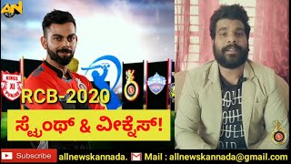 RCB 2020 | RCB Strength and Weakness for IPL 2020 | Royal Challengers Bangalore
