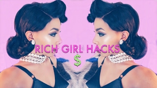 HOW TO LOOK RICH WHEN YOU'RE BROKE AF! RICH GIRL HACKS