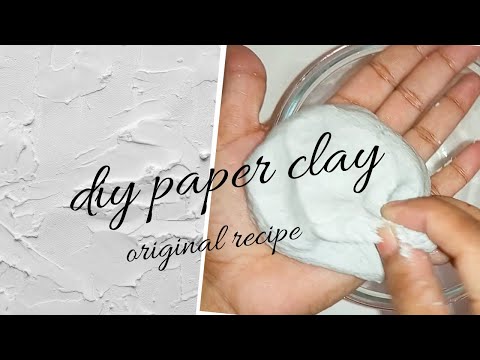 DIY Paper Clay Recipe || How to make Paper Clay || Paper Mache || Something Artistic ||