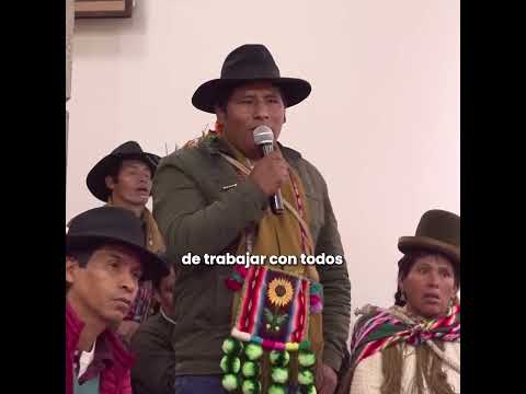 Gobernador de La Paz, Santos Quispe, firmó un convenio con autoridades del municipio de Ichoca