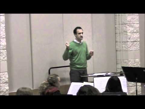 Grant Linsell rehearsing Hindemith - "March" from "Symphonic Metamorphosis"
