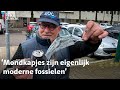 Van prullenbak naar kunstwerk: Peter maakt kunst van afgedankte mondkapjes | RTV Utrecht