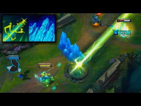 Zeri's lazer always crits through walls so I used Anivia to spam them over and over